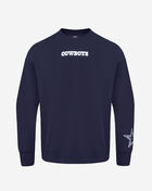 PRO STANDARD Dallas Cowboys Wingspam Drop Shoulder Crewneck FDC5410636-MDN Blue 1