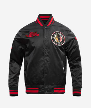 Chicago Blackhawks Retro Classic Rib Satin Jacket