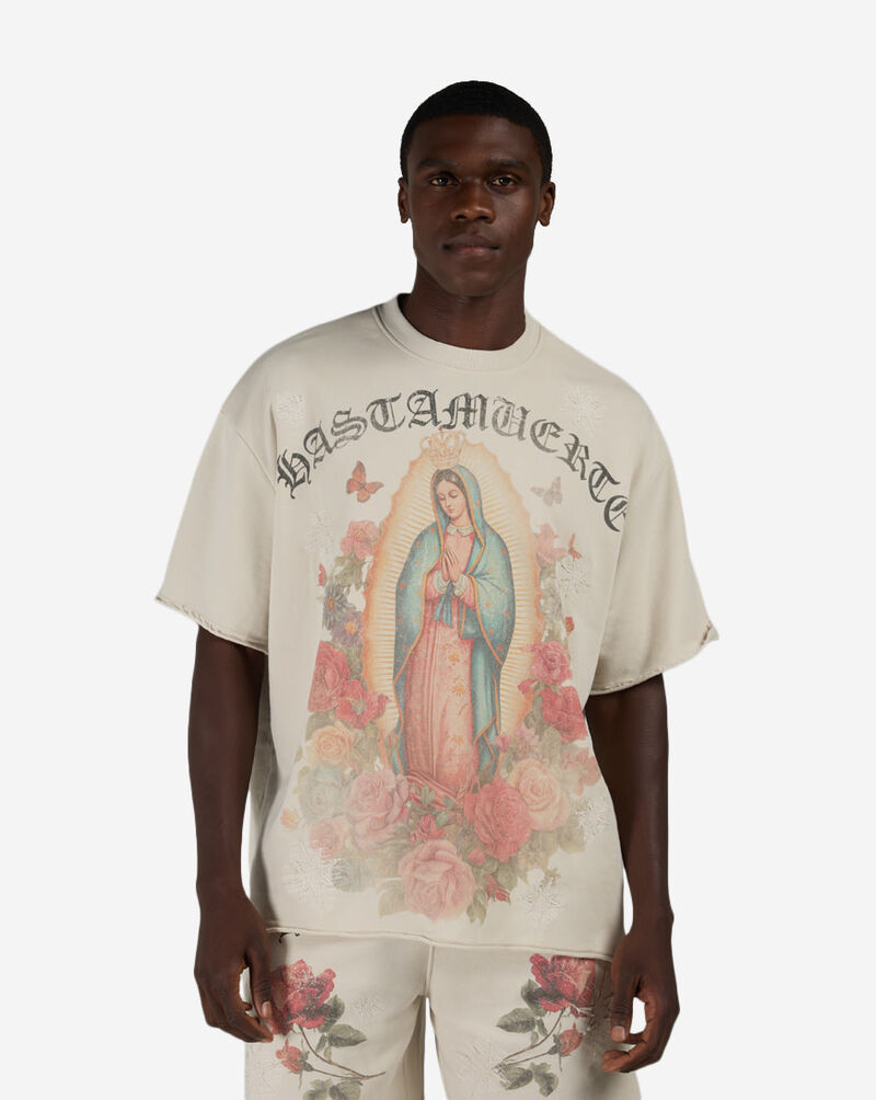 Hasta Muerte Floral Virgin Terry Tee HM26VIRG-01-CRM cream 1