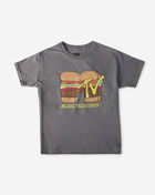 Graphic Tees MTV Burger Tee MTV521 Grey 1