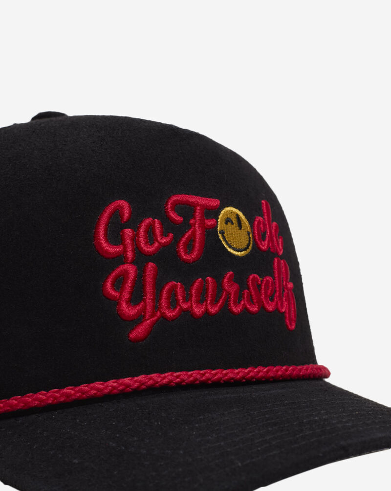 Field Grade Go F Yourself Suede Meshback Trucker 1005140 Black 2