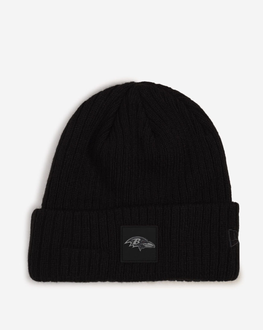 Shop New Era Baltimore Ravens Rubberized Knit Beanie 60833858