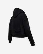 New York Yankees Triple Black Cropped Pullover Hoodie