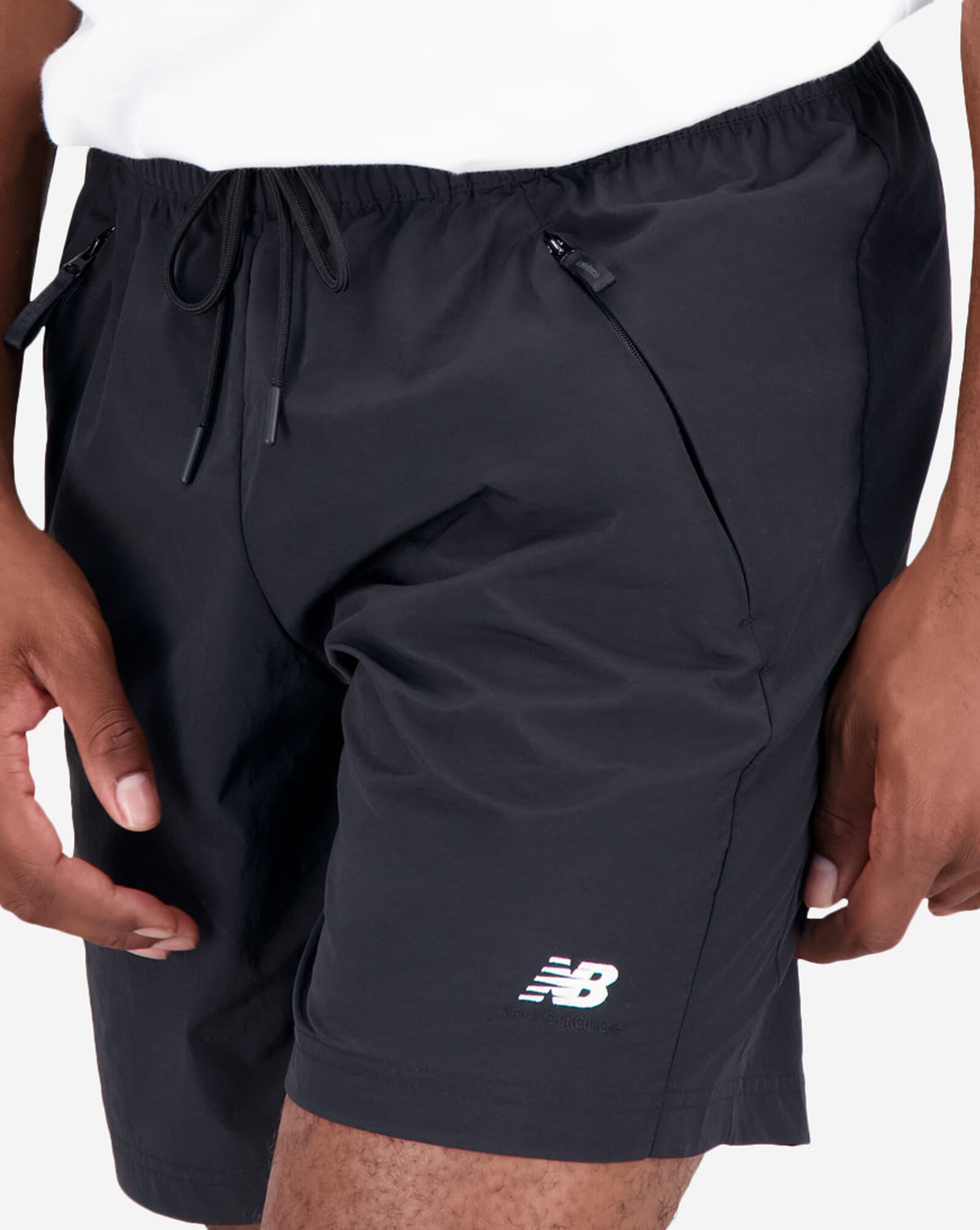 Shop New Balance Athletics Remastered Woven Shorts MS31532BK black