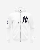 PRO STANDARD New York Yankees Classic Chenille Double Knit Full-Zip Pull Over Hoodie  LNY531890-WHT White 1