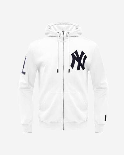 New York Yankees Classic Chenille Double Knit Full-Zip Pull Over Hoodie 