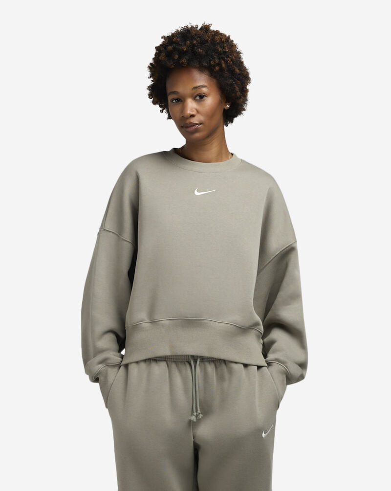 Nike NSW Phoenix Fleece Over-Oversized Crew-Neck Sweatshirt DQ5761-320 Grey 1