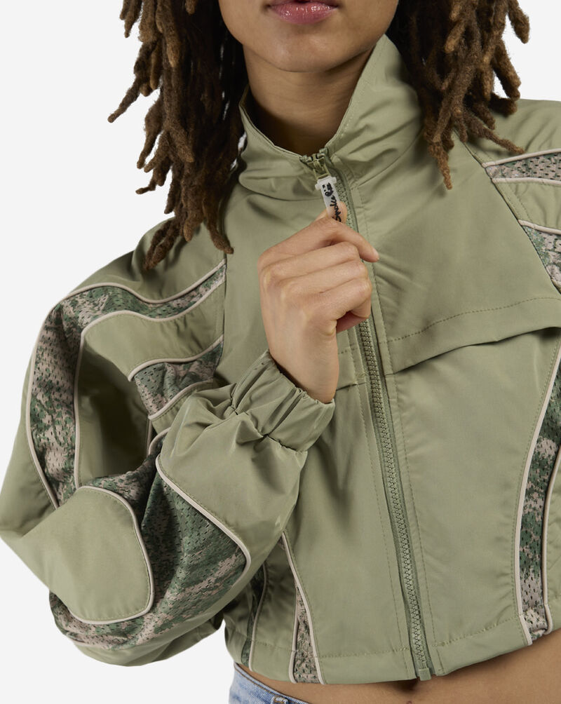 Smoke Rise Mesh Insert Woven Track Jacket RWW26S416SN-OILGREEN Green 3