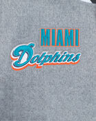 PRO STANDARD Miami Dolphins Retro Classic Rib Wool Varsity Jacket FMD643561-HWB Grey 2