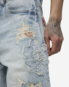Tapestry Fashion Skater Jean Shorts