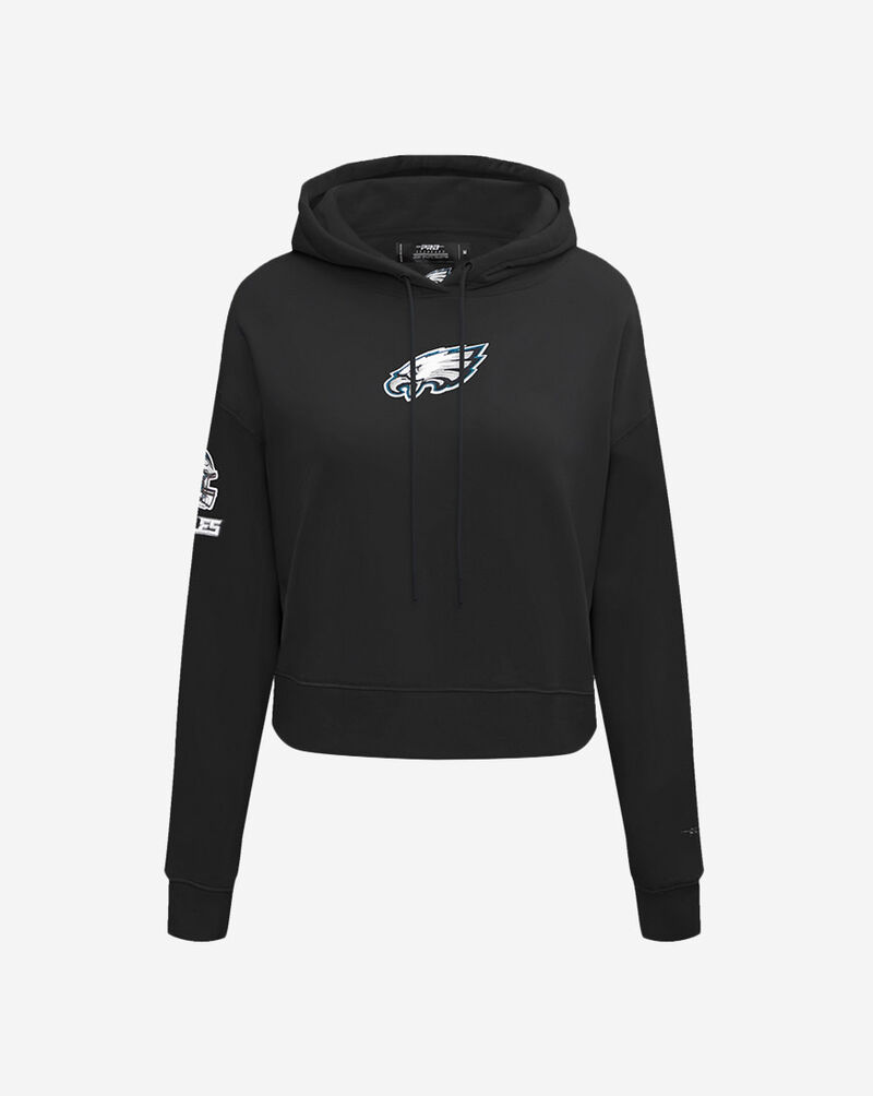 PRO STANDARD Philadelphia Eagles Fleece Cropped Pull Over Hoodie FPEC410216-BLK Black 1