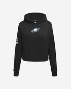 PRO STANDARD Philadelphia Eagles Fleece Cropped Pull Over Hoodie FPEC410216-BLK Black 1