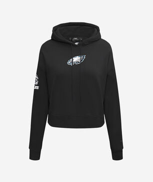 Philadelphia Eagles Fleece Cropped Pull Over Hoodie