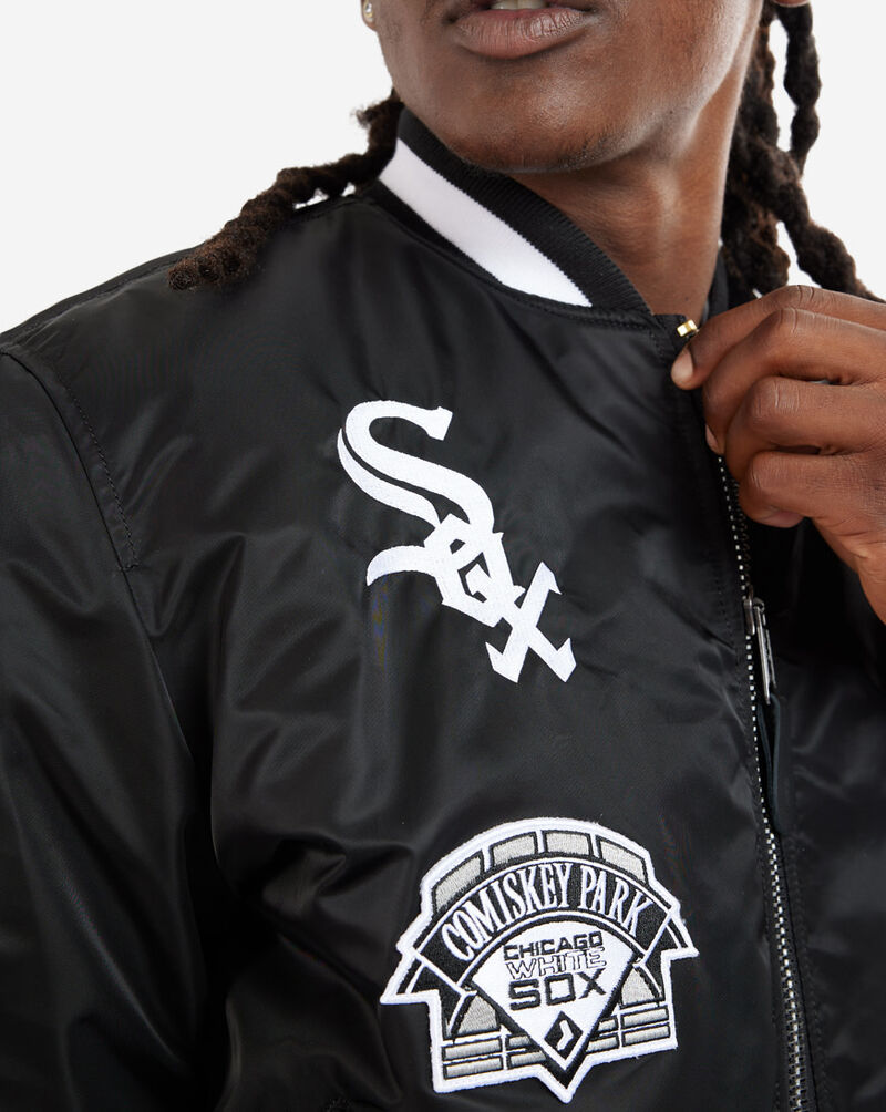New Era Chicago White Sox Alpha Industries MA-1 Bomber Jacket 13026035 Black 5
