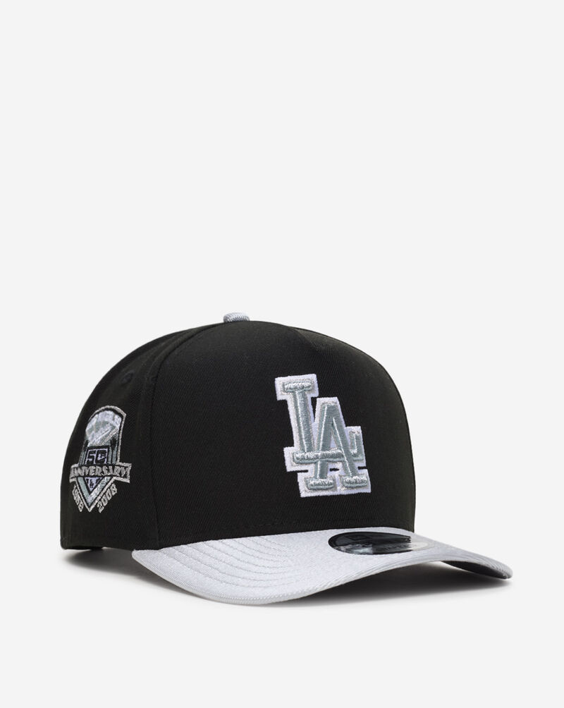 New Era 9Fifty Los Angeles Dodgers A-Frame Retro Hooks Snapback Hat 70919504 Black 1