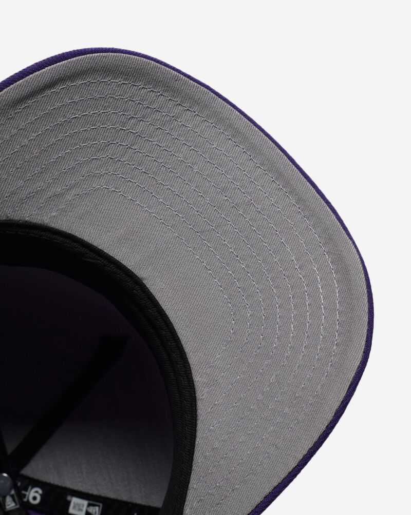 New Era 9Fifty A-Frame Los Angeles Lakers Upside Down Snapback Hat 70904235 Purple 4