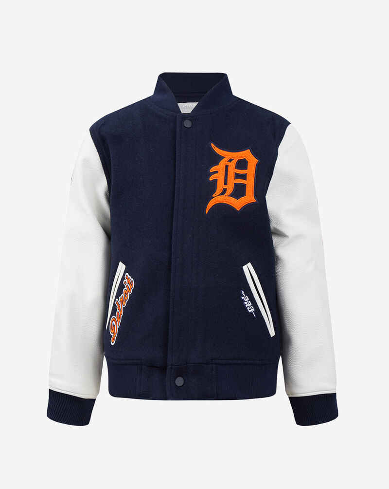 PRO STANDARD Big Boys' Detroit Tigers Classic Wool Varsity Jacket LDTB7315039-MNW Blue 1