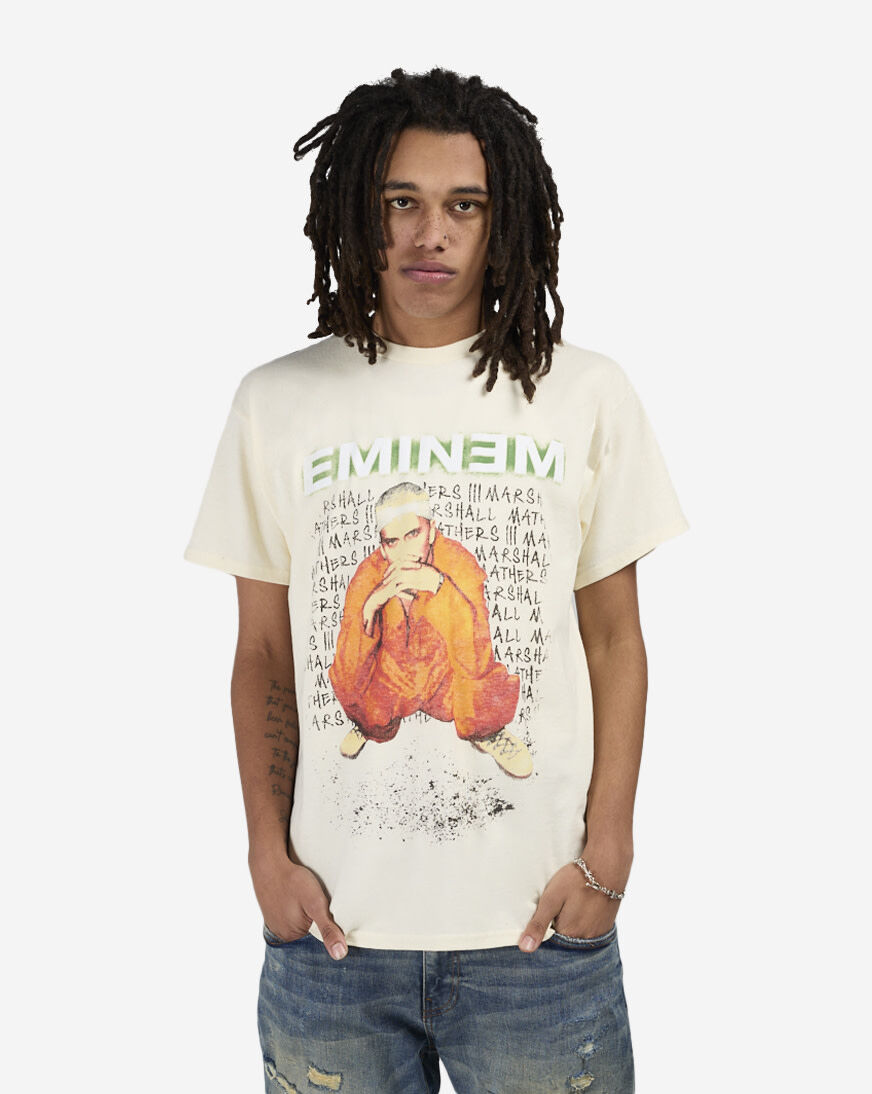 Shop Graphic Tees Eminem Orange Jumpsuit Tee EMI150276 cream