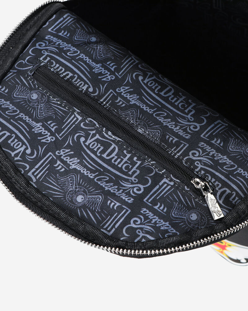 Von Dutch Multi Patch Back Pack VDBP-013 Black 2