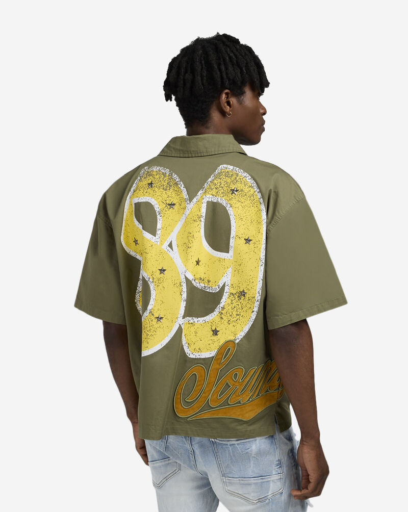 Smoke Rise Crop Wilds Short Sleeve Woven Shirt WH25589SN-GRN Green 2