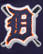 Detroit Tigers Mash Up Rib Fleece Cropped Pullover Hoodie