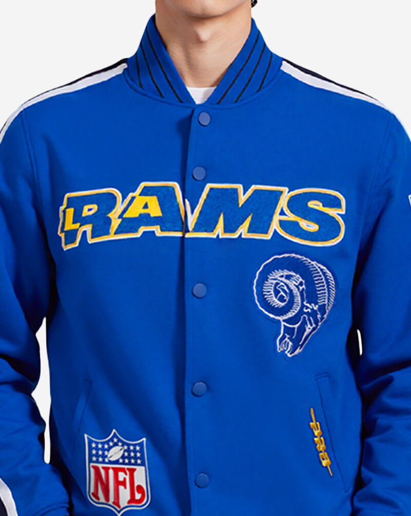PRO STANDARD Los Angeles Rams Pro Game Day Retro Jacket FLR6411081-RWN Blue 2