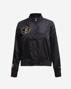 PRO STANDARD Brooklyn Nets Holiday Glam Satin Jacket BBNU59337-BLK Black 1