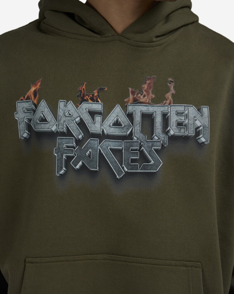 Forgotten Faces Forgotten Biker Hoodie FOFUS158-00176 Green 3