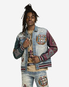 Varsity Sleeve Denim Jacket