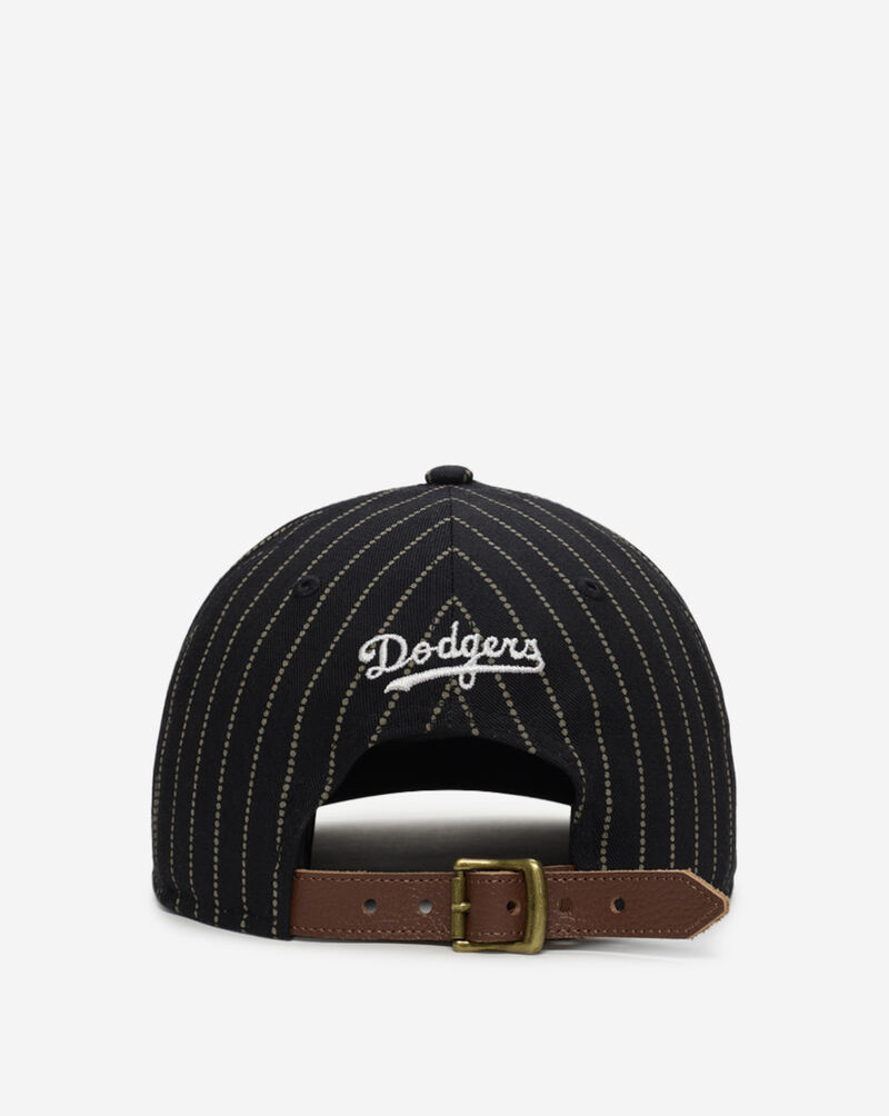 New Era 9Forty Los Angeles Dodgers A-Frame Dotted Pinstripe Energy Snapback Hat  60745188 Black 3