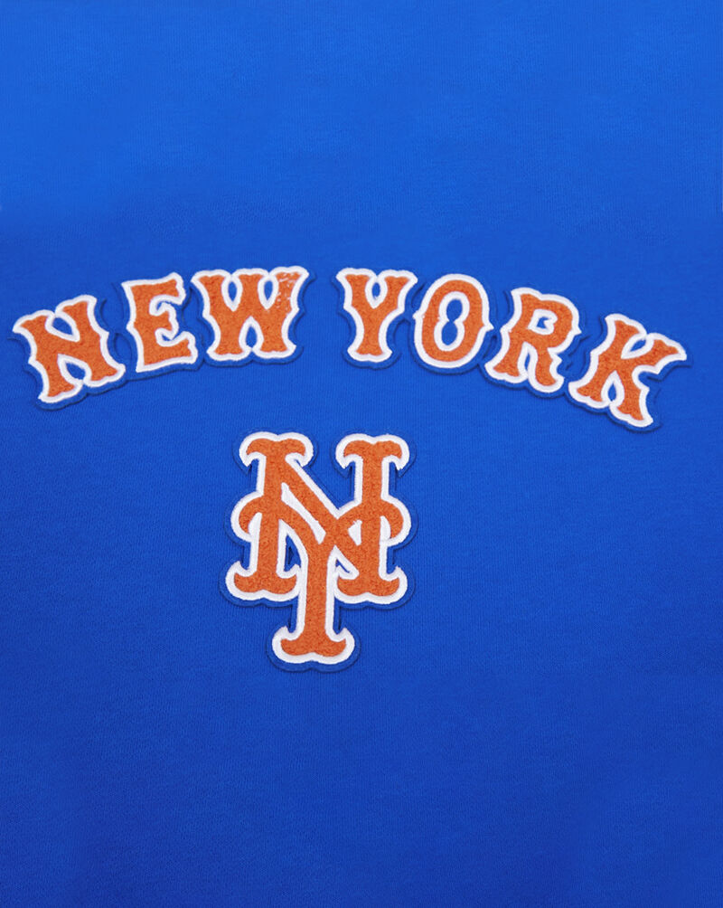 PRO STANDARD New York Mets Classic Fleece Pull Over Hoodie  LNMC34573-RYB Blue 2