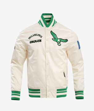 Philadelphia Eagles Retro Classic Rib Satin Jacket