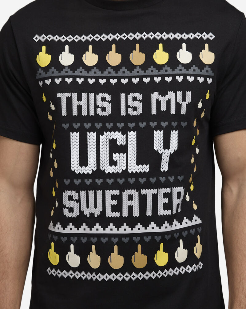 Mister Tee Ugly Sweater Border Tee MTUS263-USBLK Black 3
