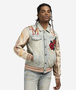 Vintage Rip Repair Denim Jacket