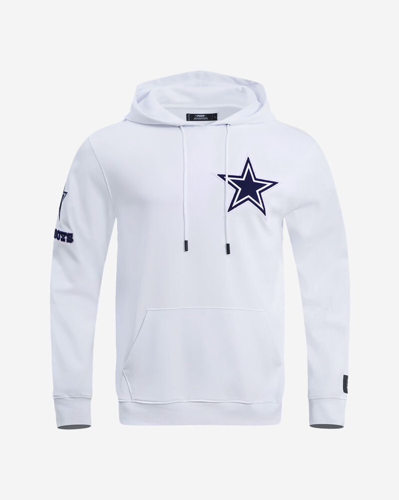 PRO STANDARD Dallas Cowboys Classic Chenille Double Knit Pull Over Hoodie FDC5410295-WHT White 1