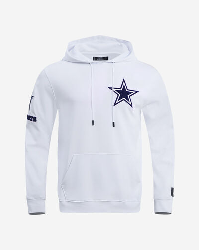 Dallas Cowboys Classic Chenille Double Knit Pull Over Hoodie
