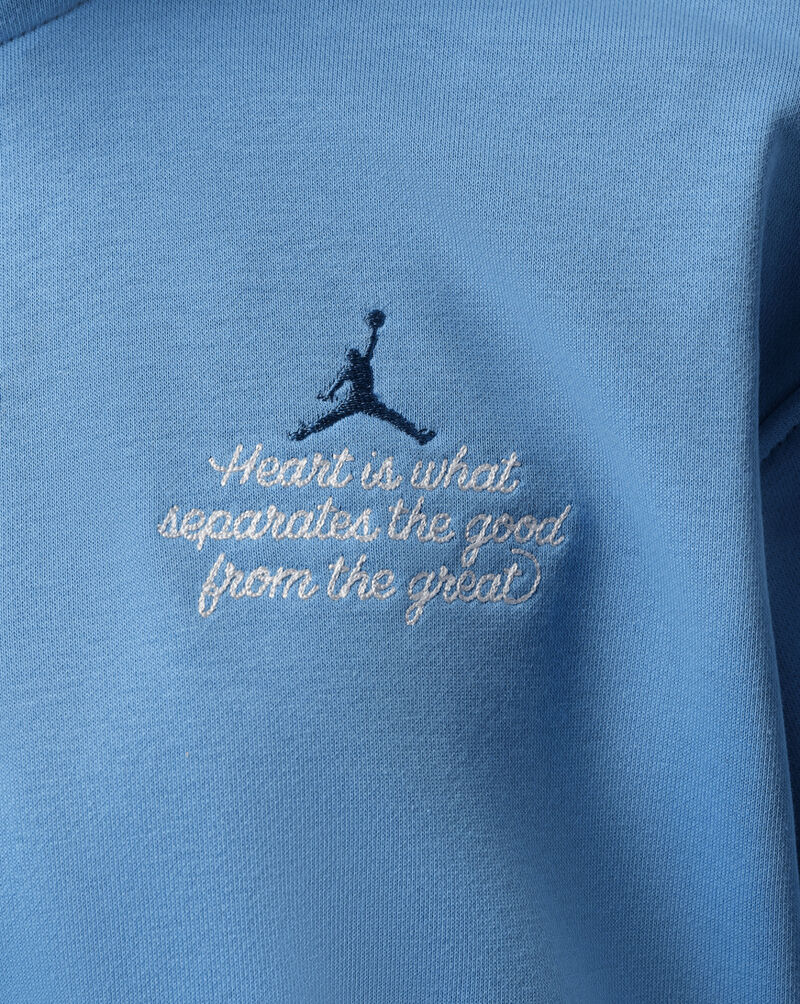 Jordan Brooklyn Fleece Cropped 1/4-Zip Top IV5321-489 Blue 3