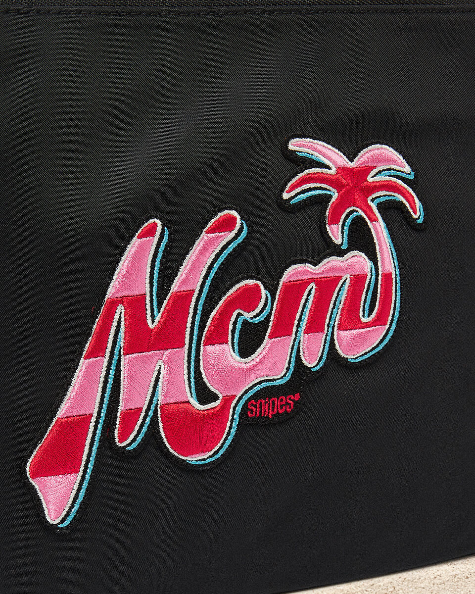 Shop MCM MCM x SNIPES Aren Flat Pouch Medium MYZFSTA08BK001 black