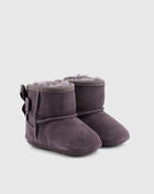 UGG Infant Jesse Grosgrain Bow Booties 1014475INHT Black 1