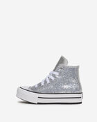 Converse Pre-School Chuck Taylor All Star Lift Platform Disco A17658C silver 1