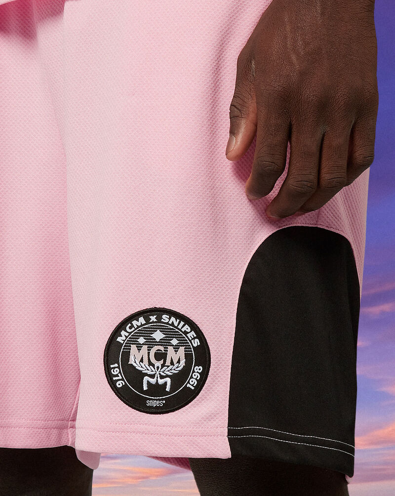 MCM MCM x SNIPES Soccer Shorts  SFM252-012-1-ROS Pink 5