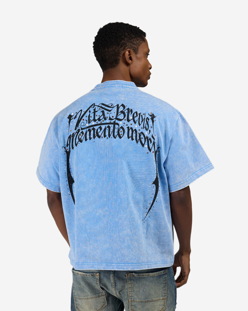 Smoke Rise Memento Mori Studded Tee KT26S453SN-BLU Blue 2
