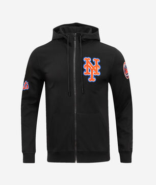New York Mets Classic Chenille Double Knit Full-Zip Hoodie 