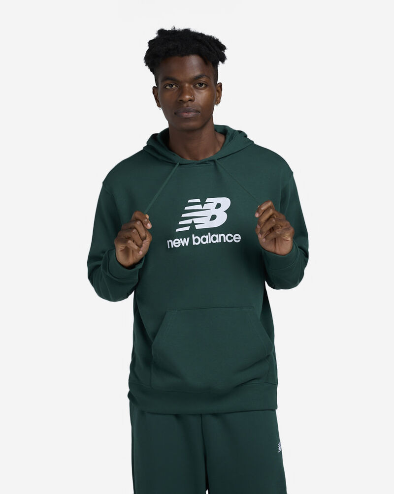 New Balance Sport Essentials French Terry Logo Hoodie MT41501-NWG Green 1