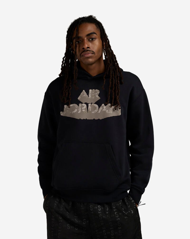 Jordan AJ4 Fleece Pullover Hoodie IQ6964-010 Black 1