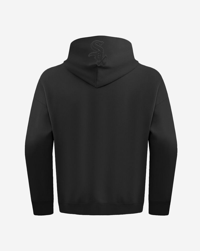 PRO STANDARD Chicago White Sox Neutral Drop Shoulder Fleece Pullover Hoodie LCW537032-BLK Black 3