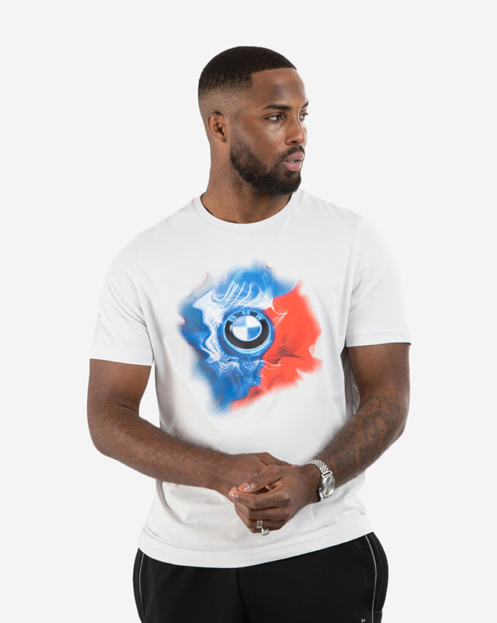 Shop PUMA BMW Motorsport Nightride Tee 53484502 white SNIPES USA