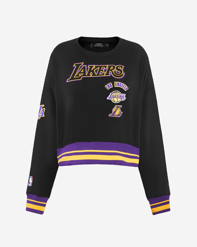 PRO STANDARD Los Angeles Lakers Retro Classic Fleece Crewneck BLLC56215-BKY Black 1