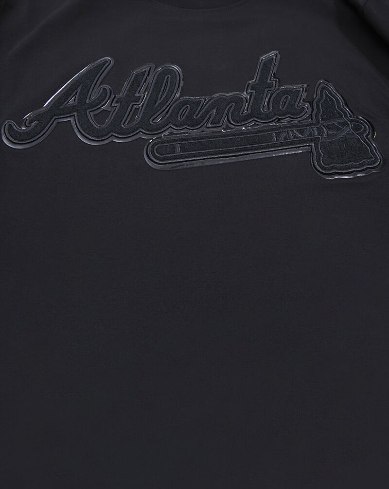 PRO STANDARD Atlanta Braves Triple Black Sj Tee LAB132536-BLK Black 4