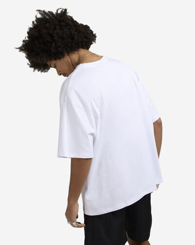Oversized Contrast Fabric Tee